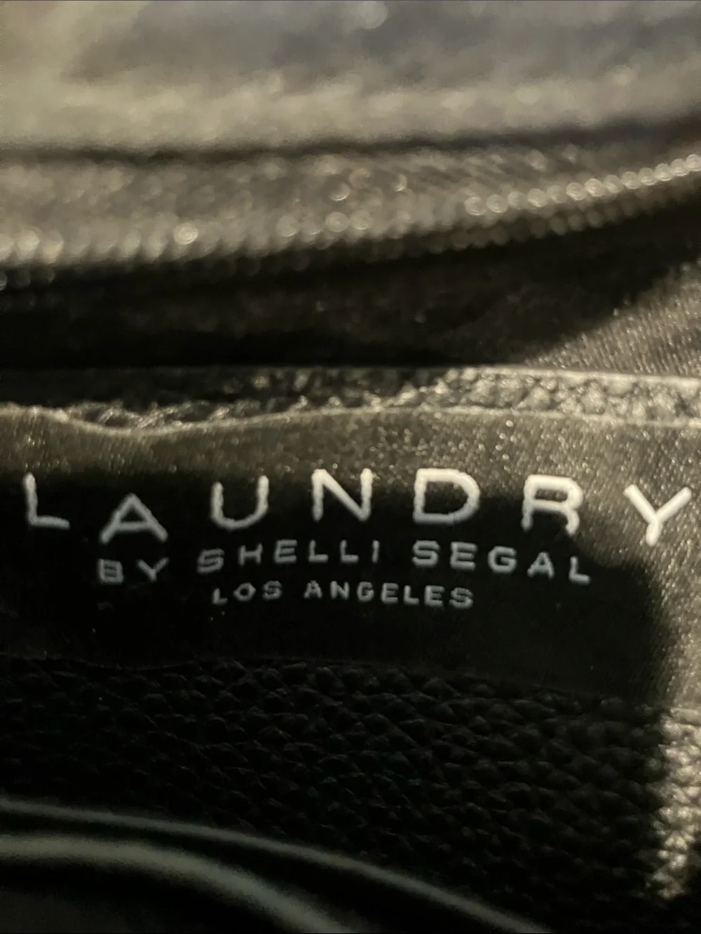Laundry by Shelli segal Black Women's Wristlet Clutch with Lock Accent